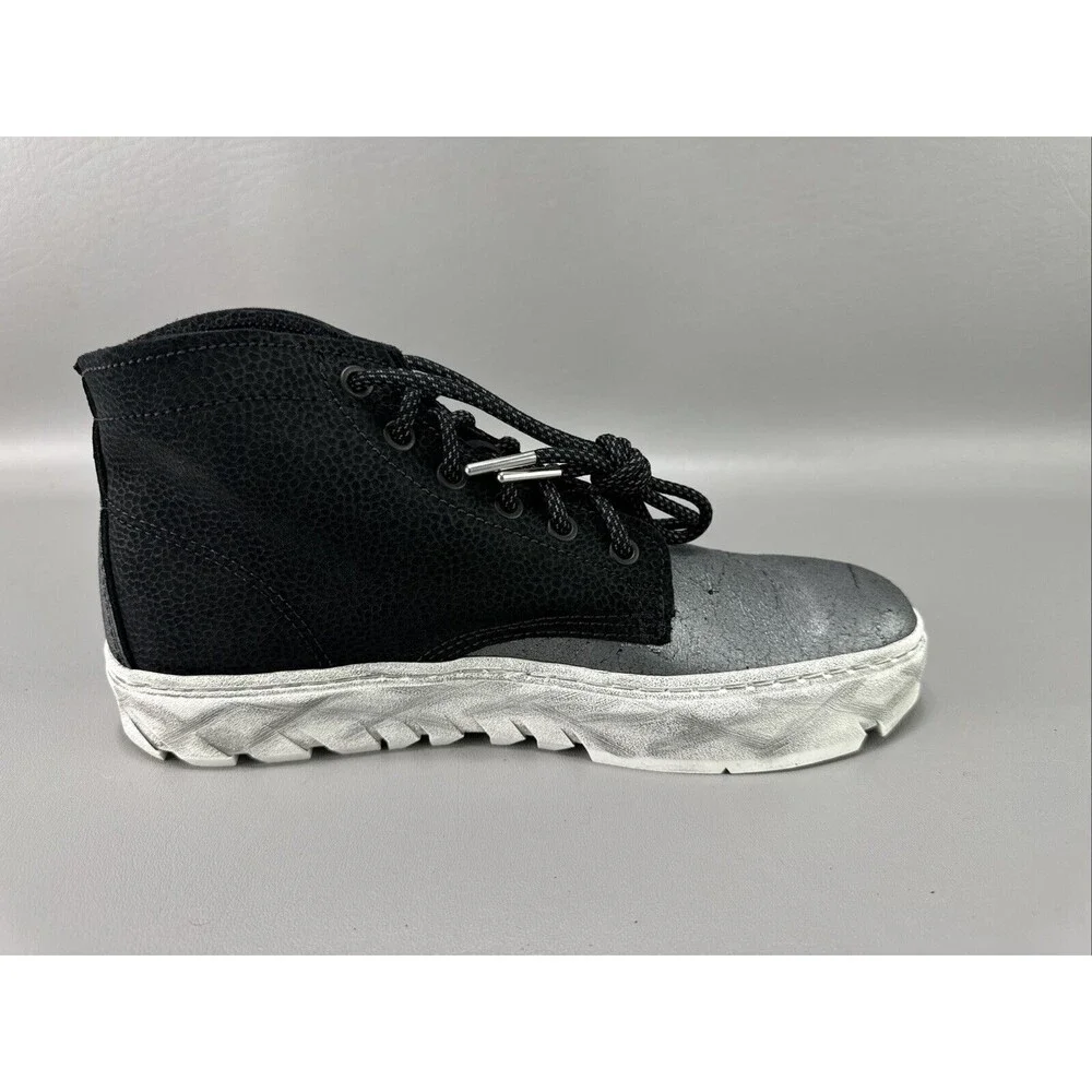 Wolverine 1000 Mile Shoes Sz‎ 7D Mid Gunmetal Gris/Metalique Gothic Emo Distress